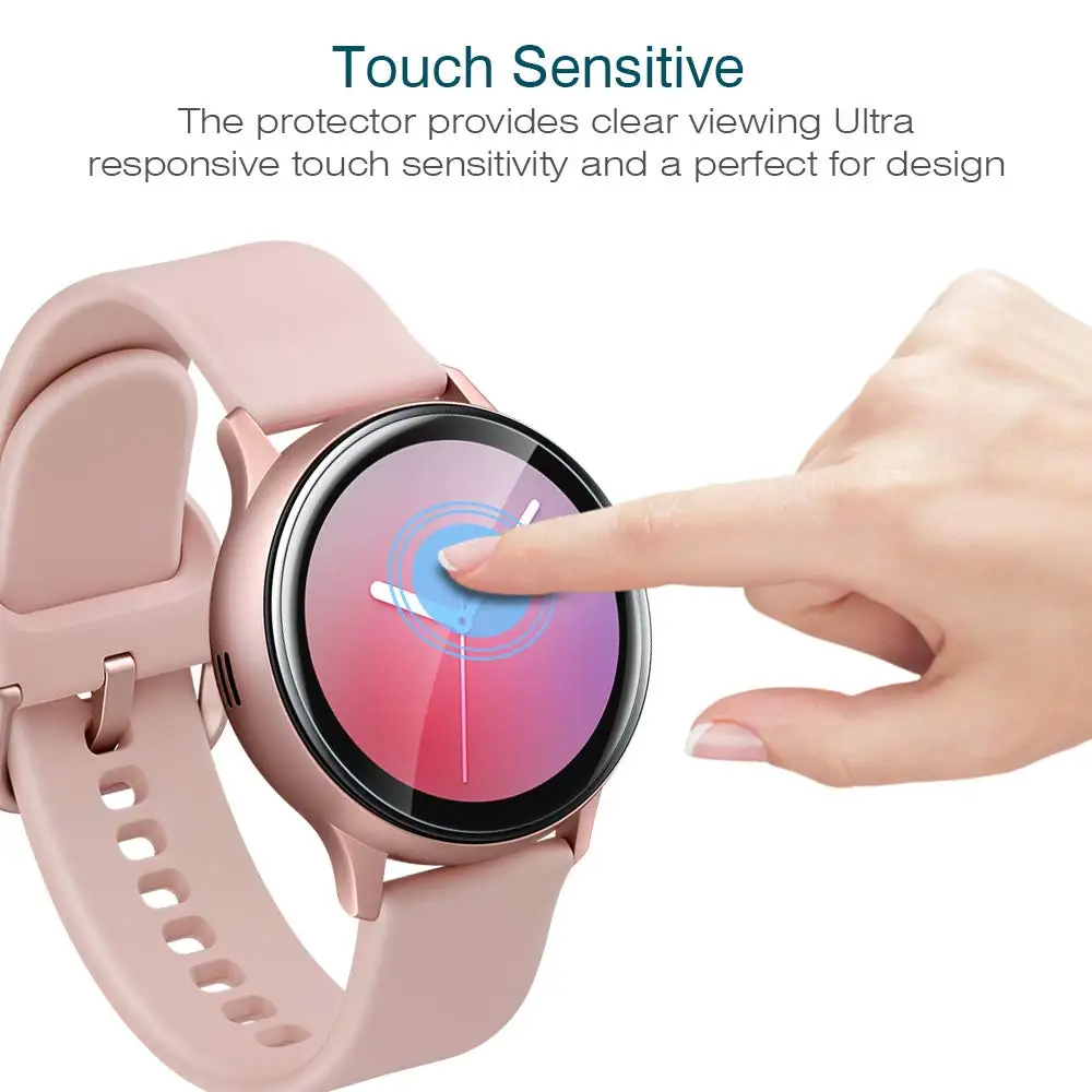 2 шт. защита для экрана Samsung Galaxy watch active2 ремень 3D HD ультра-тонкий полный (не стекло)