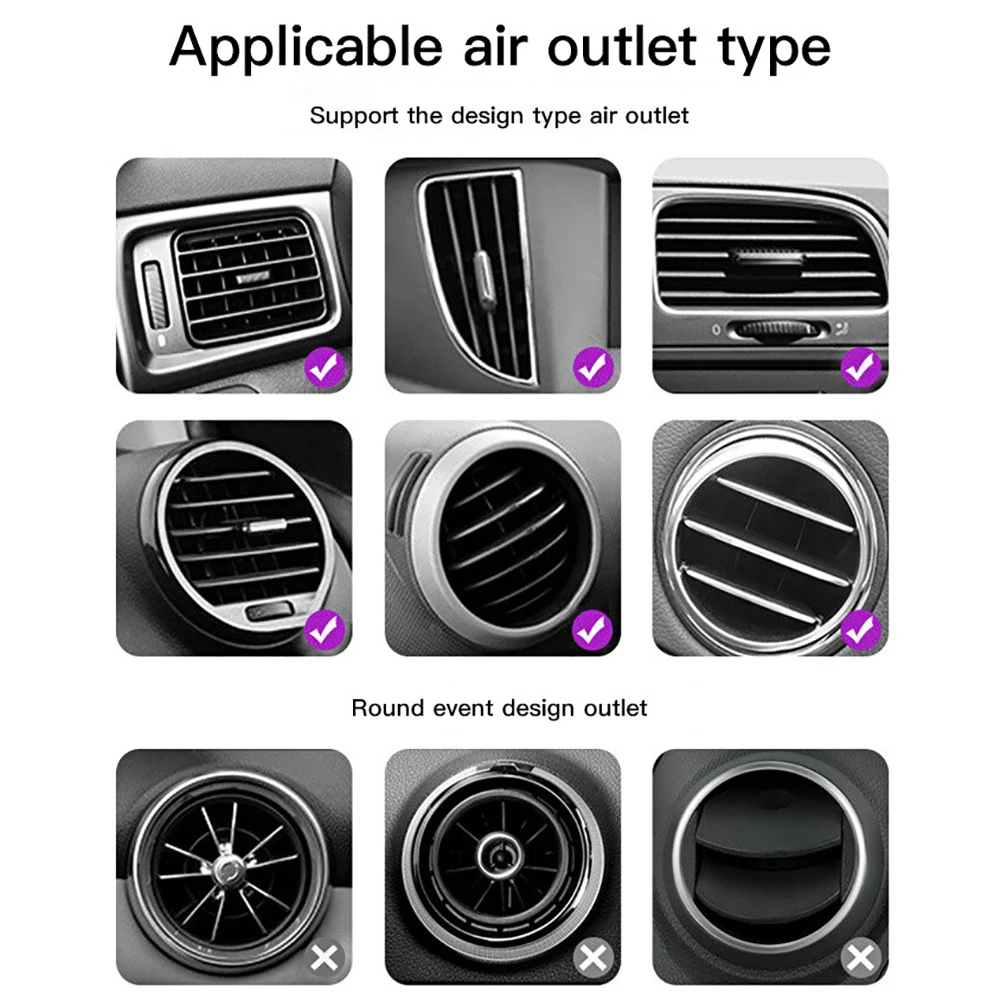 Универсальный автомобильный держатель для телефонов с креплением в