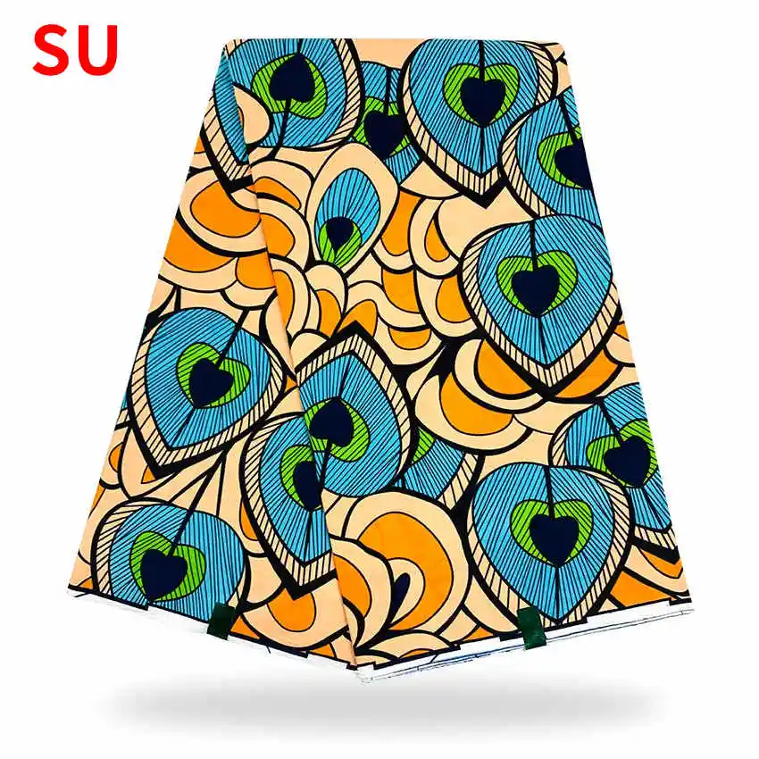 

Sinya 2021 High Quality Guaranteed Veritable Real Dutch Wax Prints Fabric African 6 Yards Nigerian Original Batik Ankara Clothes