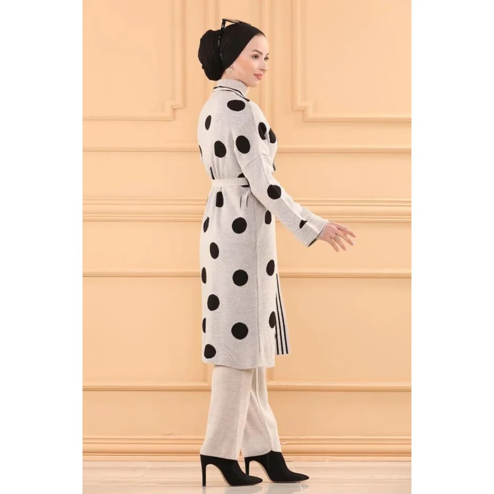 Triple Knitwear Set Hijab Islamic Muslim Trend 100% Acrylic Fabric muslim dress women abaya kaftan modest dress abayas for women