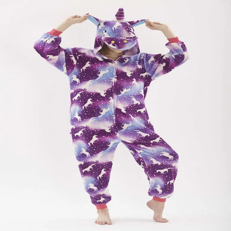 Детская пижама Кигуруми Единорог Фиолетовая ночь |
