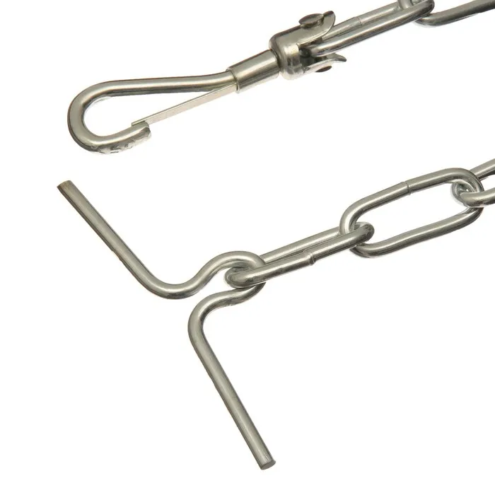 Цепь для привязи собак сварные звенья 1 8 м калибр 50 мм толщина проволки 4 5 |