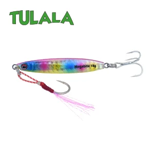 Rainbow Chartback A Tulala литой металл 18 г джиговая блесна на Шор отжимание свинца рыбы SeaBass Рыбалка на щуку Приманка снасти вобберы жесткие приманки - Цвет: Rainbow Chartback A