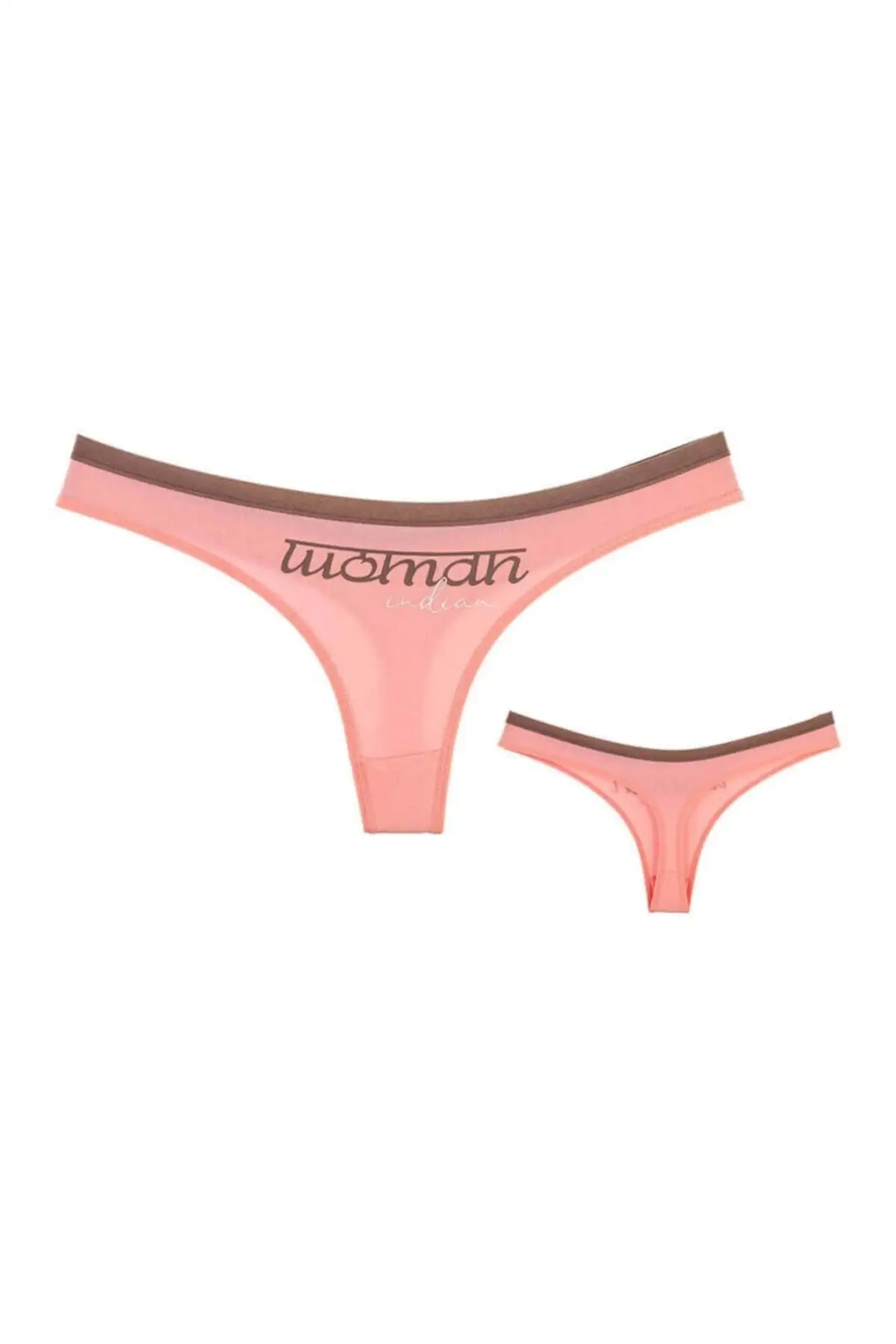 

women printed thong sexy thong women underwear 5pcs thong pink color shades women fashion night wear made in Turkey