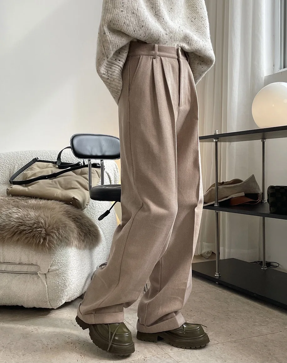 new woman fashion classic warm pants