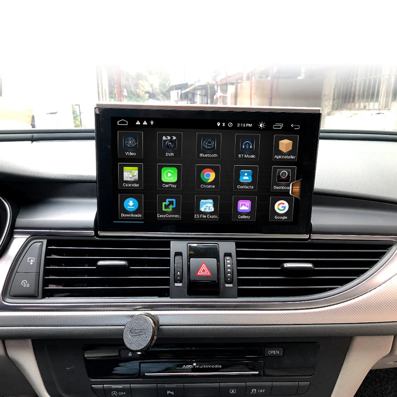 저렴한 GEHANG 2 Din 안 드 로이드 자동차 라디오 터치 스크린 멀티미디어 4 + 64G IPS 블루투스 Carplay 무선 Andi A6 A7 2012-2018