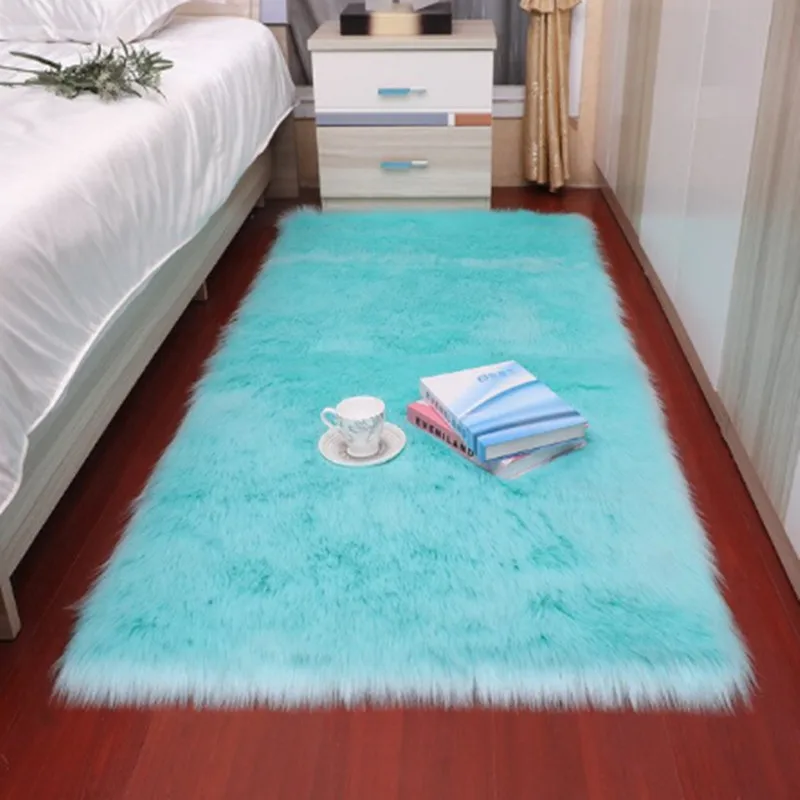 

Large Rugs For Modern Living Room Long Hair Lounge Carpet In The Bedroom Furry Decoration Nordic Fluffy Floor Bedside Mats
