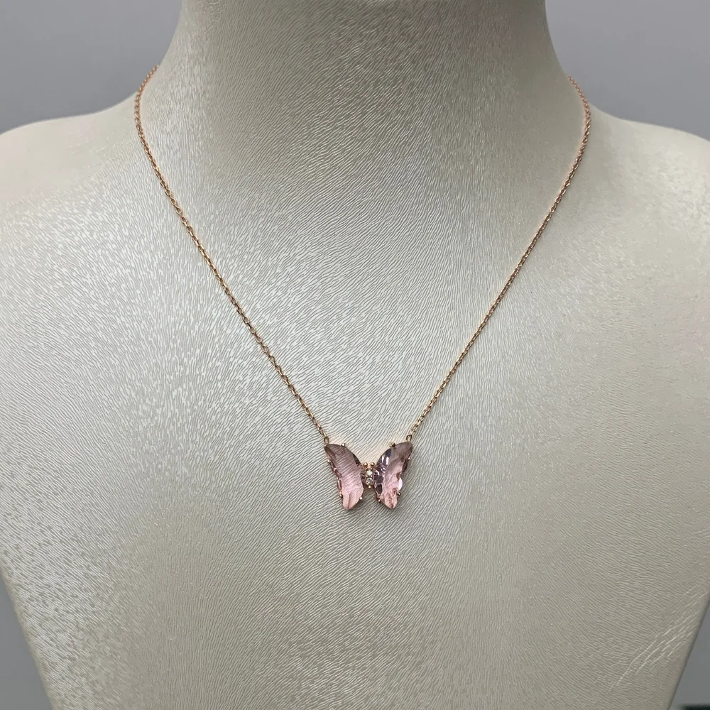 

THIA 925 серебряное ожерелье с бабочкой Элегантная стильная модная оригинальная Высококачественная Оригинальная быстрая доставка ручной раб...