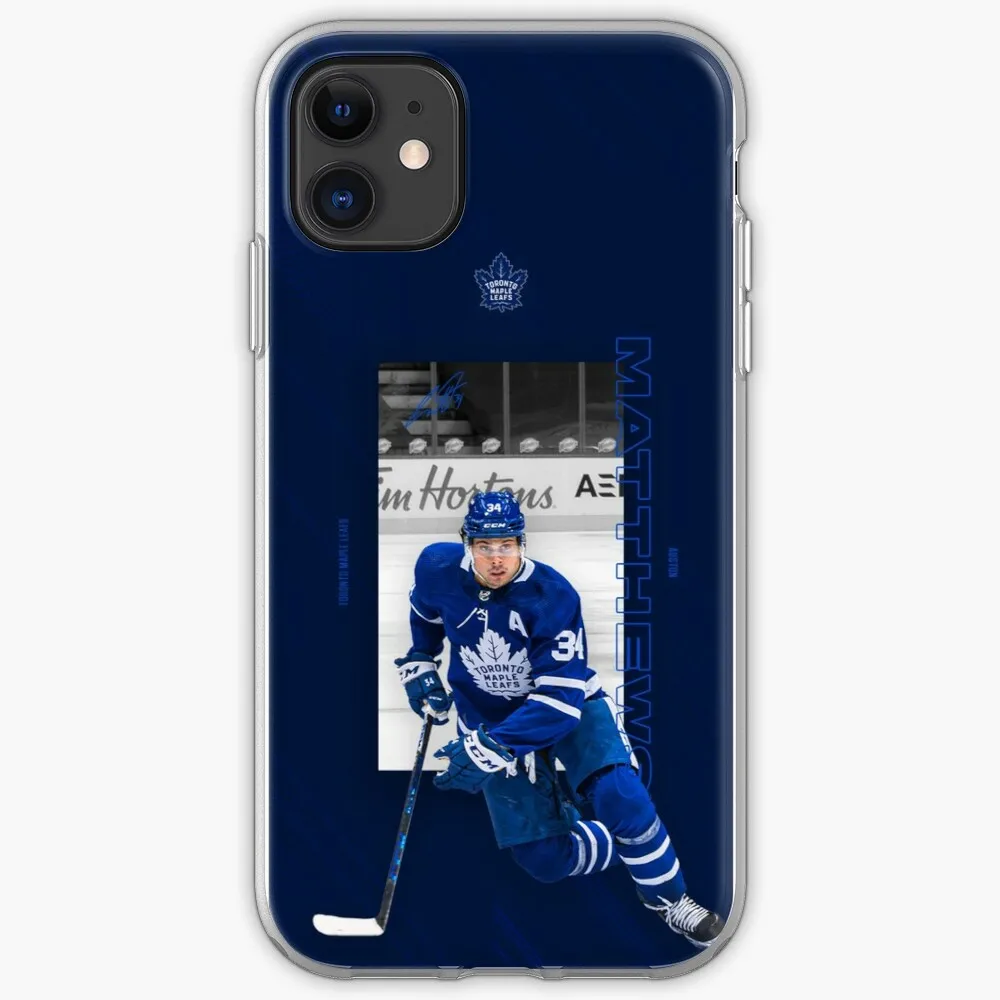 

Blue Auston-Matthews Signature Series 2022 For iPhone 11 For iPhone 11 13 12 Pro XR X 7 8 Plus XS Max 6S Phone Cover