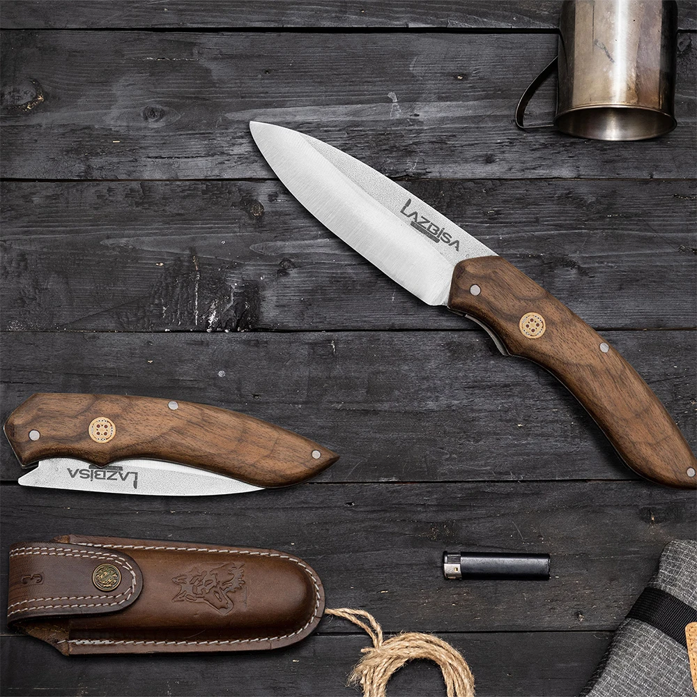 

Lazbisa 1st Quality Handmade Outdoor Camping Hunting Commando Knife Pocket Knife With Case Gift
