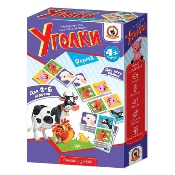 Русский стиль Настольная игра Ферма Уголки | Спорт и развлечения