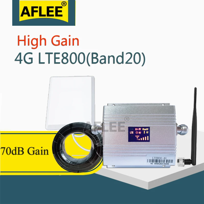 Band20 LTE 800 МГц подключается к сети 4G усилитель сигнала мобильного телефона 4g