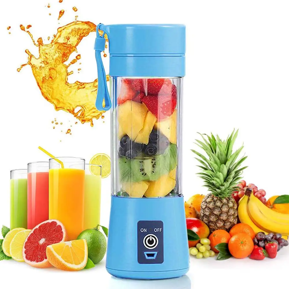 

Mini Portable Blender Smoothie Personal Small Fruit Mixer Electric USB Rechargeable Juicer Cup Fruit Mixing Machine Home Travel