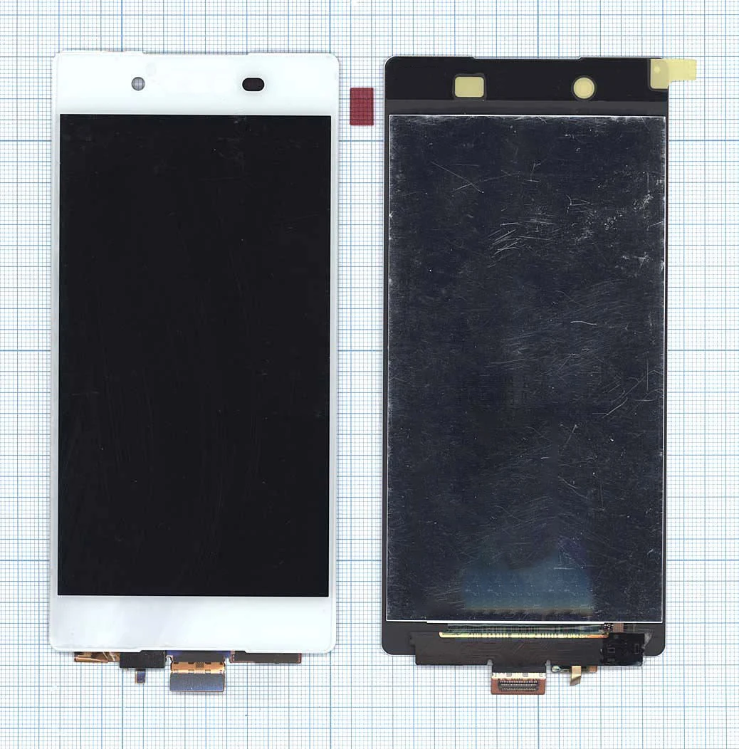 Дисплей (экран) в сборе с тачскрином для Sony Xperia Z3 Plus Z4 белый | Мобильные телефоны и