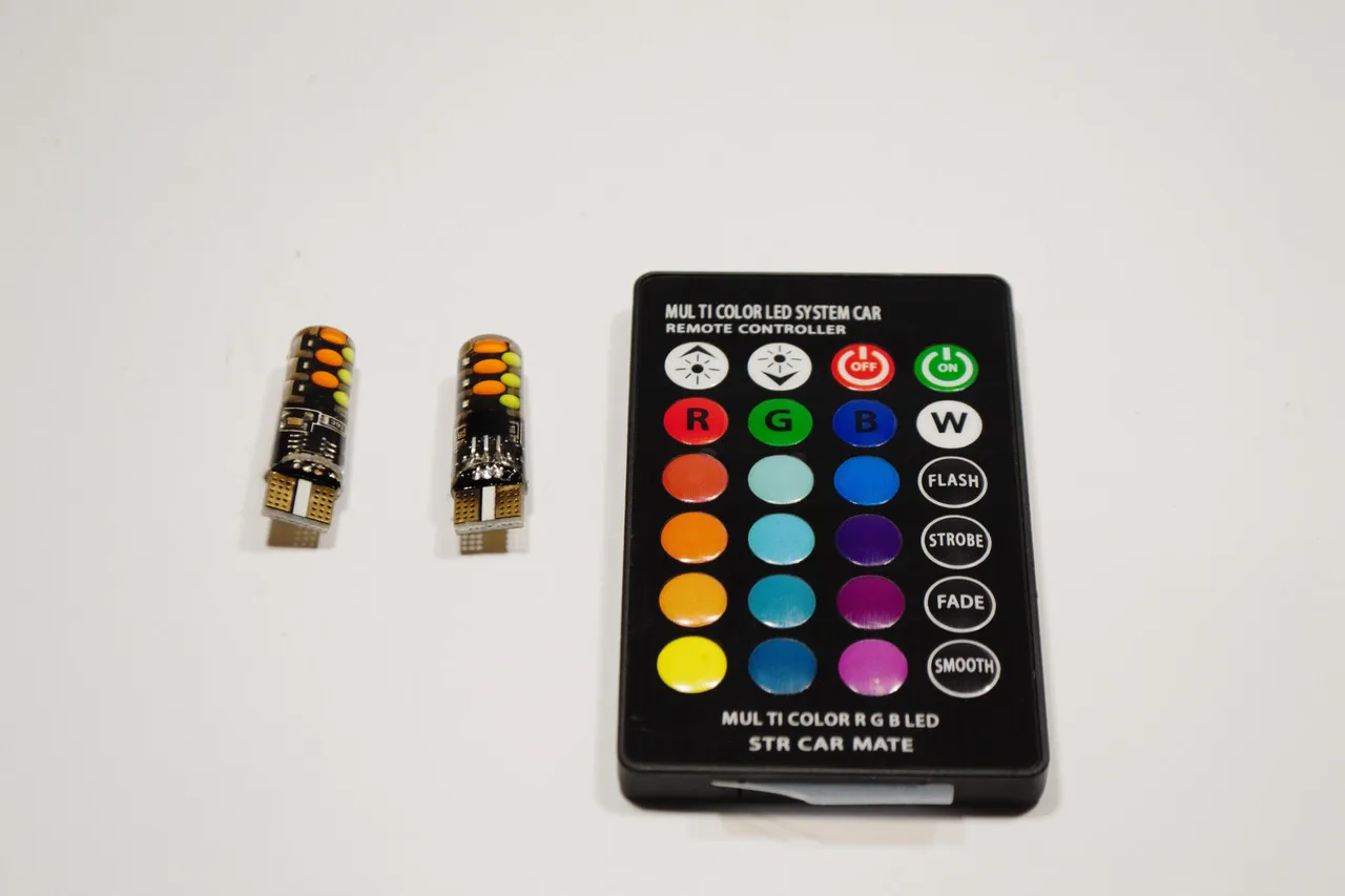 T4482 ЛАМПА T10 RGB LED W5W С ПУЛЬТОМ УПРАВЛЕНИЯ AVL001 |