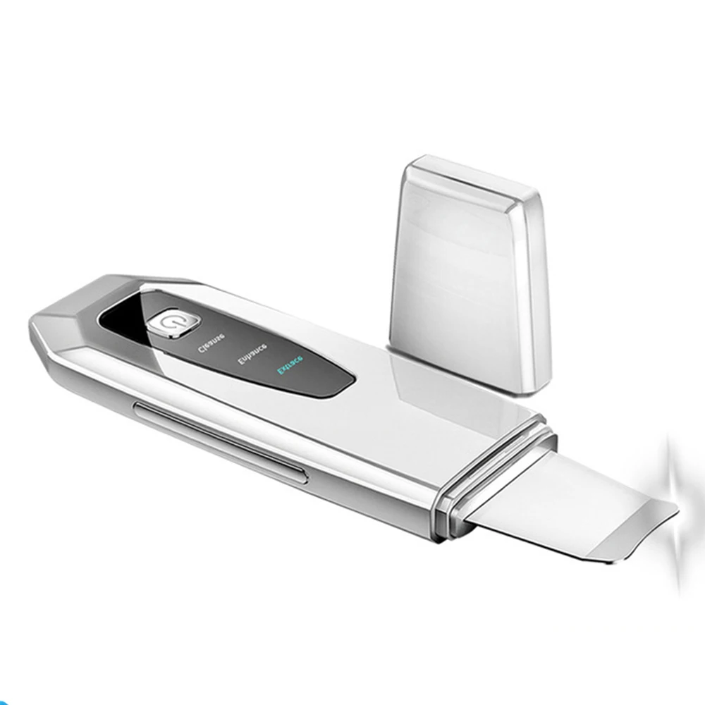 

Ultrasonic Skin Cleaner Scrubber Face Deep Cleaning Peeling Shovel Facial Pore Face Skin Scrubber Lift Machine Clean Machine