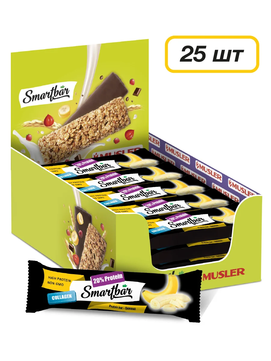 Батончик протеиновый SmartBar Protein "Банан...