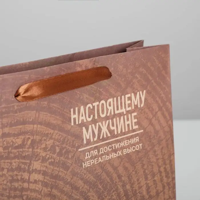 Пакет крафтовый вертикальный Нереальных высот M 26 × 30 9 см |