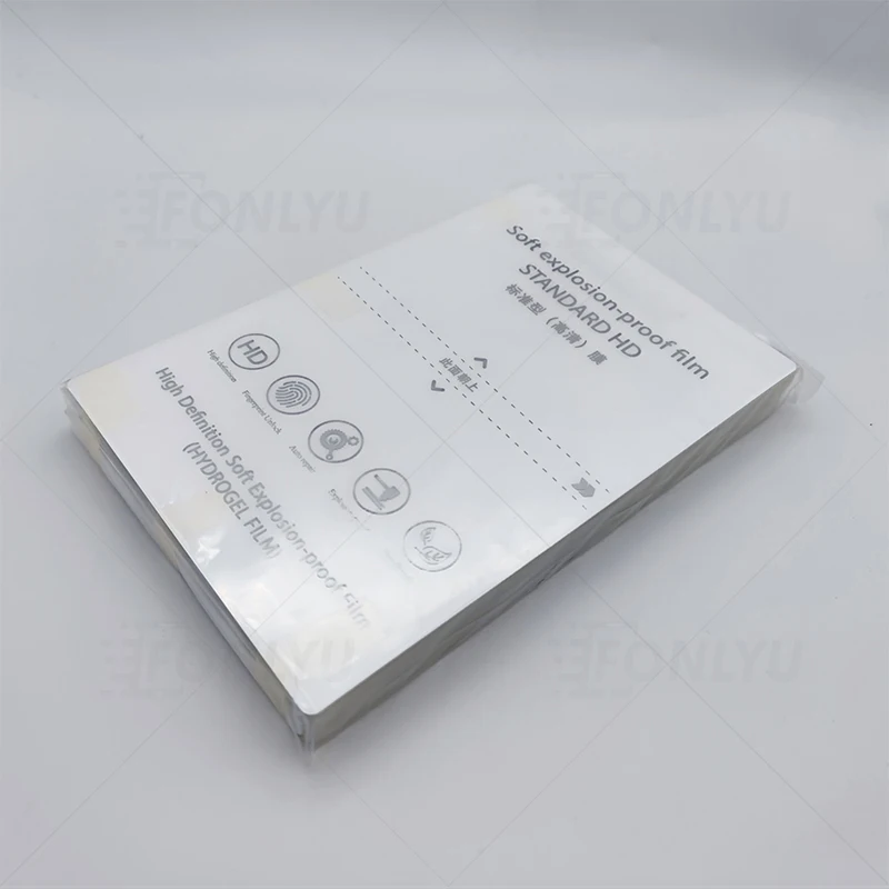 50pcs fonlyu flexible matte hydrogel film for f200 auto film cutting machine mobile phone screen protector phone repair tools free global shipping