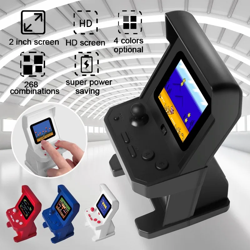 Ретро мини аркадная FC портативная SUP рокер игровая консоль 268 игры 8 бит