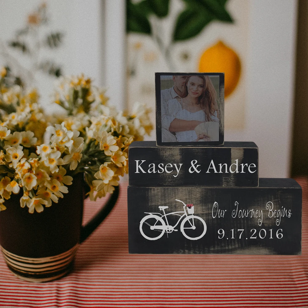 Индивидуальный подарок на свадьбу для невесты жениха помолвку пары фамилия