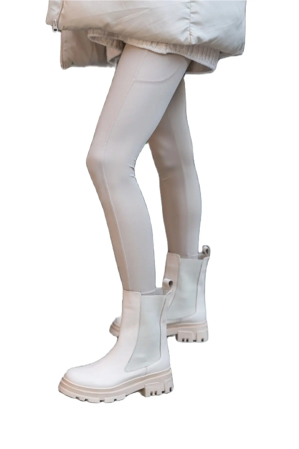 

2022 Women's Genuine Leather Boots Winter Orthopedic Turkey Quality Modern Warm Non-Slip Sole Stylish High Кожаные ботинки Botte