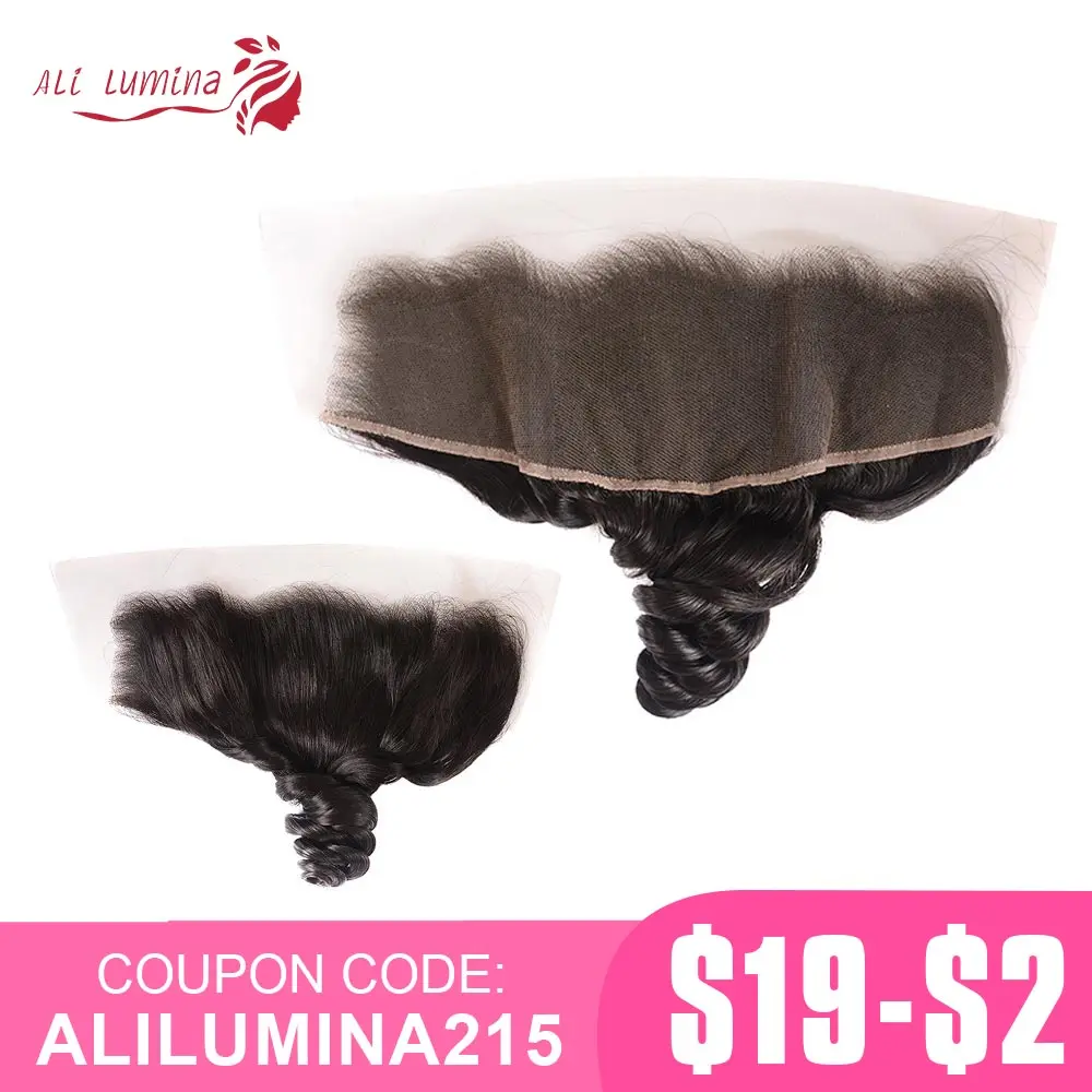 

Прозрачные 13x4 свободные волнистые фронтальные человеческие волосы с застежкой бразильские неповрежденные волосы предварительно выщипанн...