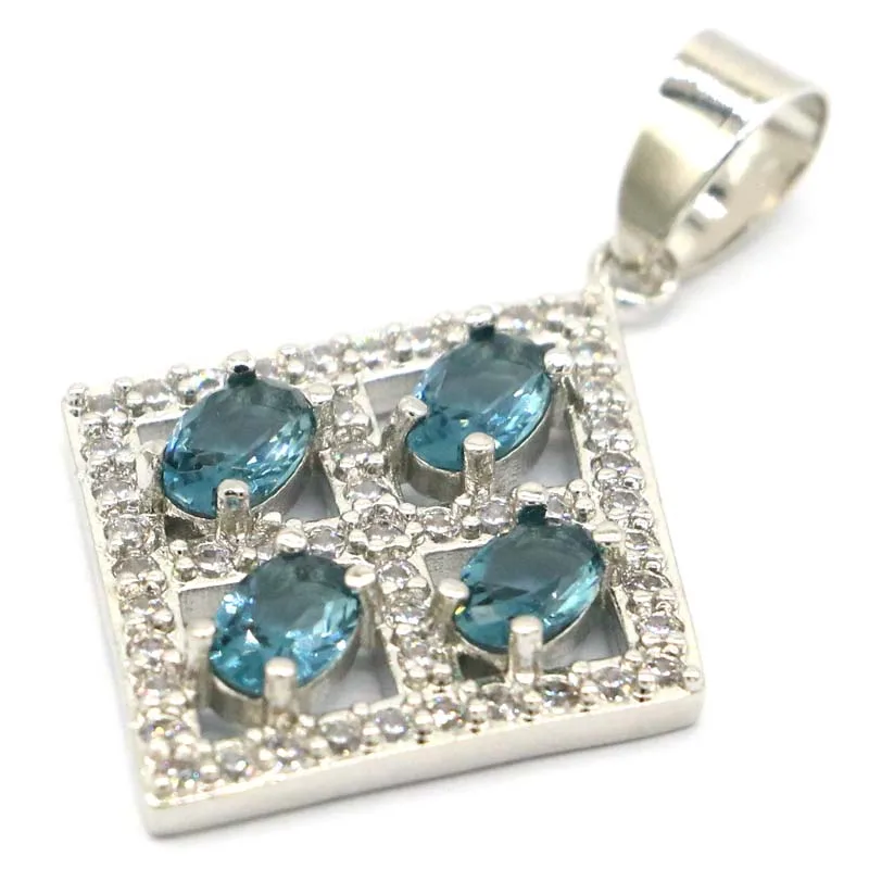 37x23 мм настоятельно рекомендуем серебряный кулон создан фиолетовый танзанит