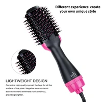 2022 new hot air comb3 in 1 hair curler brushstraightener combhair dryer negative ion hair drying comb wet and dry use