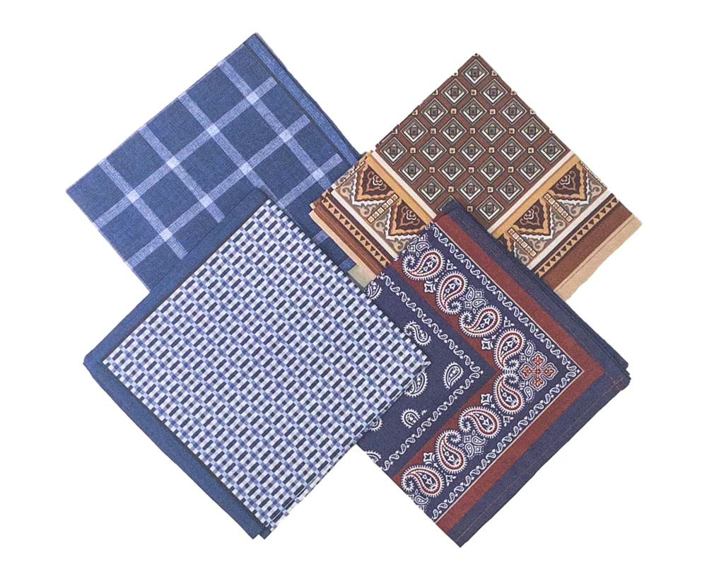 Комплект носовых платков 28х28 см ситец 10 шт. в ассортименте 100 % хлопок носовой