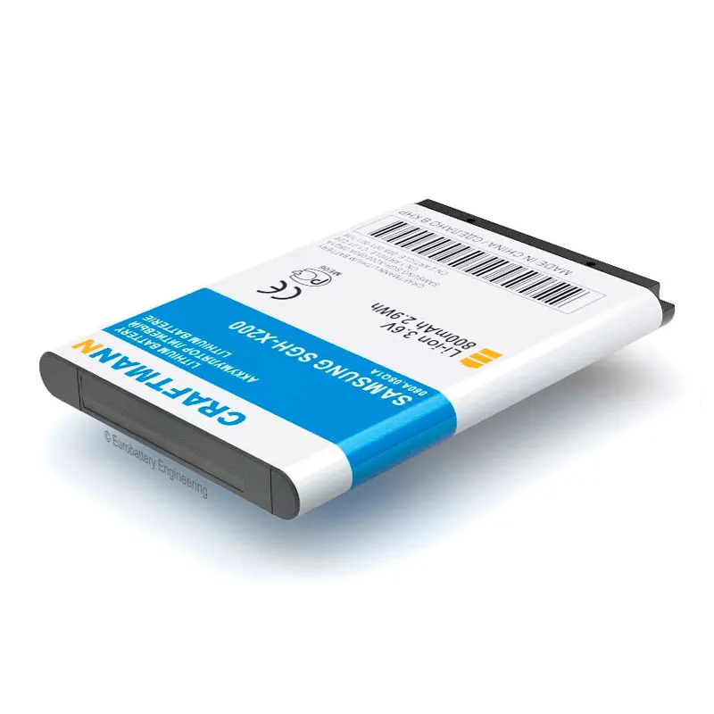 Аккумулятор Craftmann для Samsung GT-C3010/C3011/C3520/E1080/E1150/E1272/SGH-E250/E900/X160 (AB463446BU/AB553446BU/AB043446BE) -