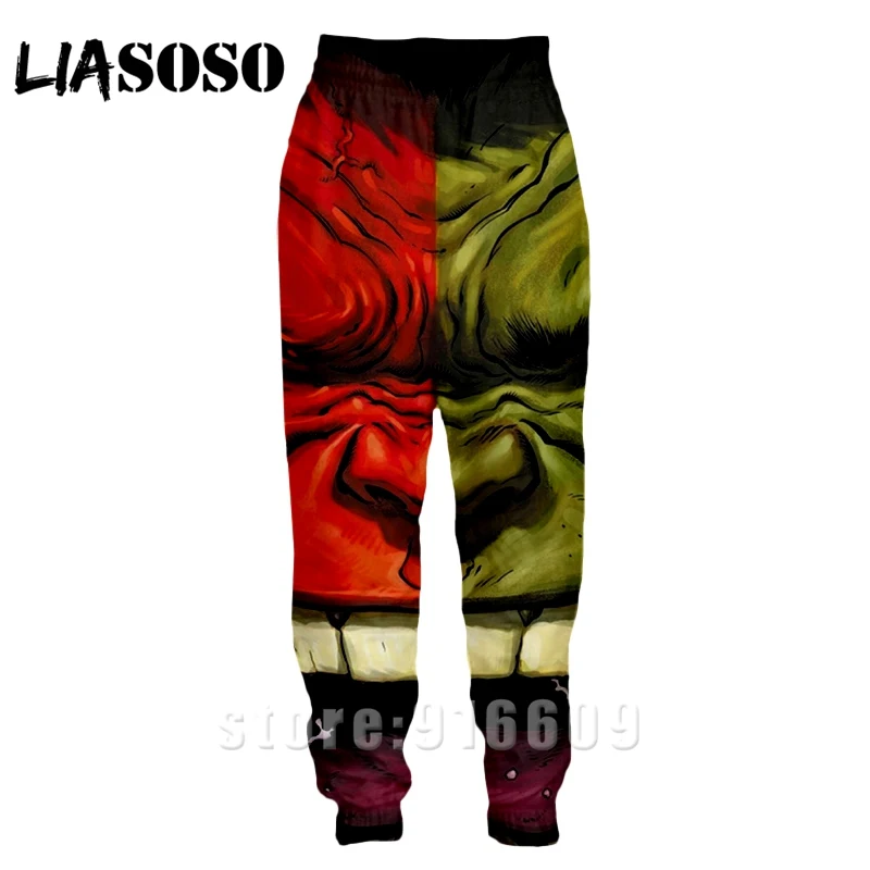 18 3d принт для мужчин и женщин Полная длина jogger дети Sweatpant зимние брюки с логотипом Халк Аниме Мстители повседневные забавные Топ спортивные брюки A368 - Цвет: 18