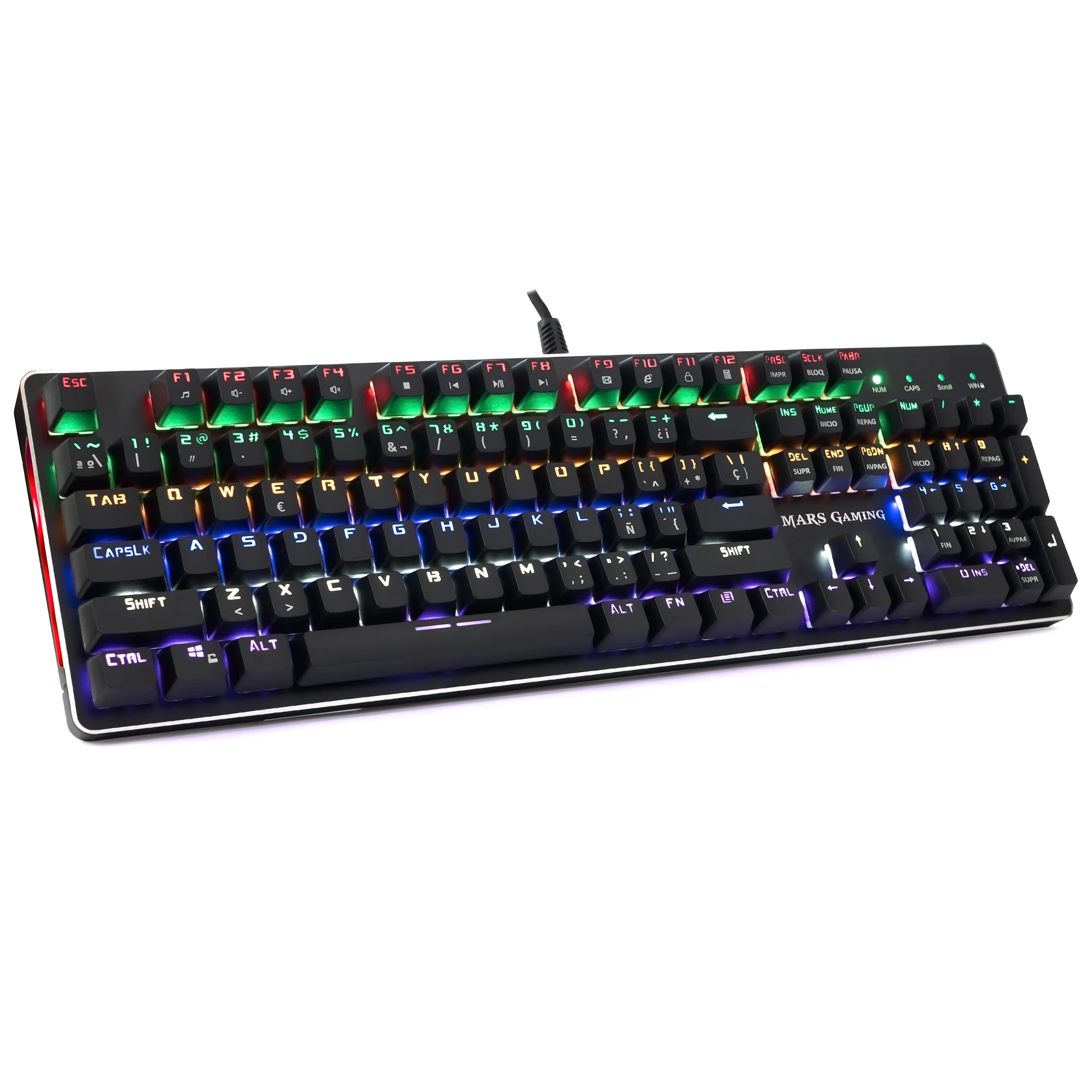 Игровая клавиатура Mars Gaming MK4 Механическая игровая RGB-поток защита от фиктивных