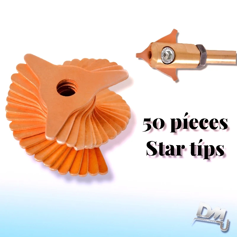 

50 Pcs Pack Dent Pulling Triangle Washer For Spot Welder Panel Pulling Star Washer Spot Welding Machine Consumables