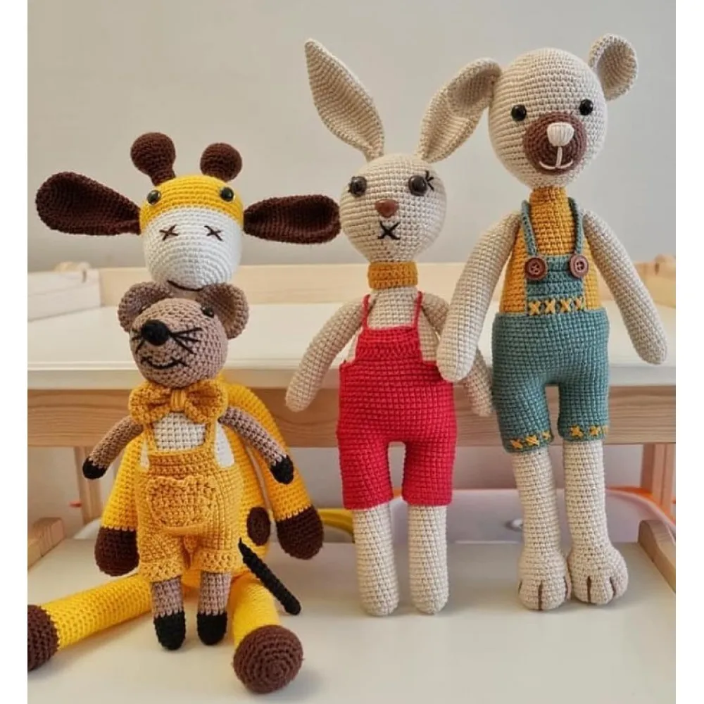 Хлопковая пряжа ручной вязки (4 шариков)-58 цветов на выбор 330 метров (г) ручная