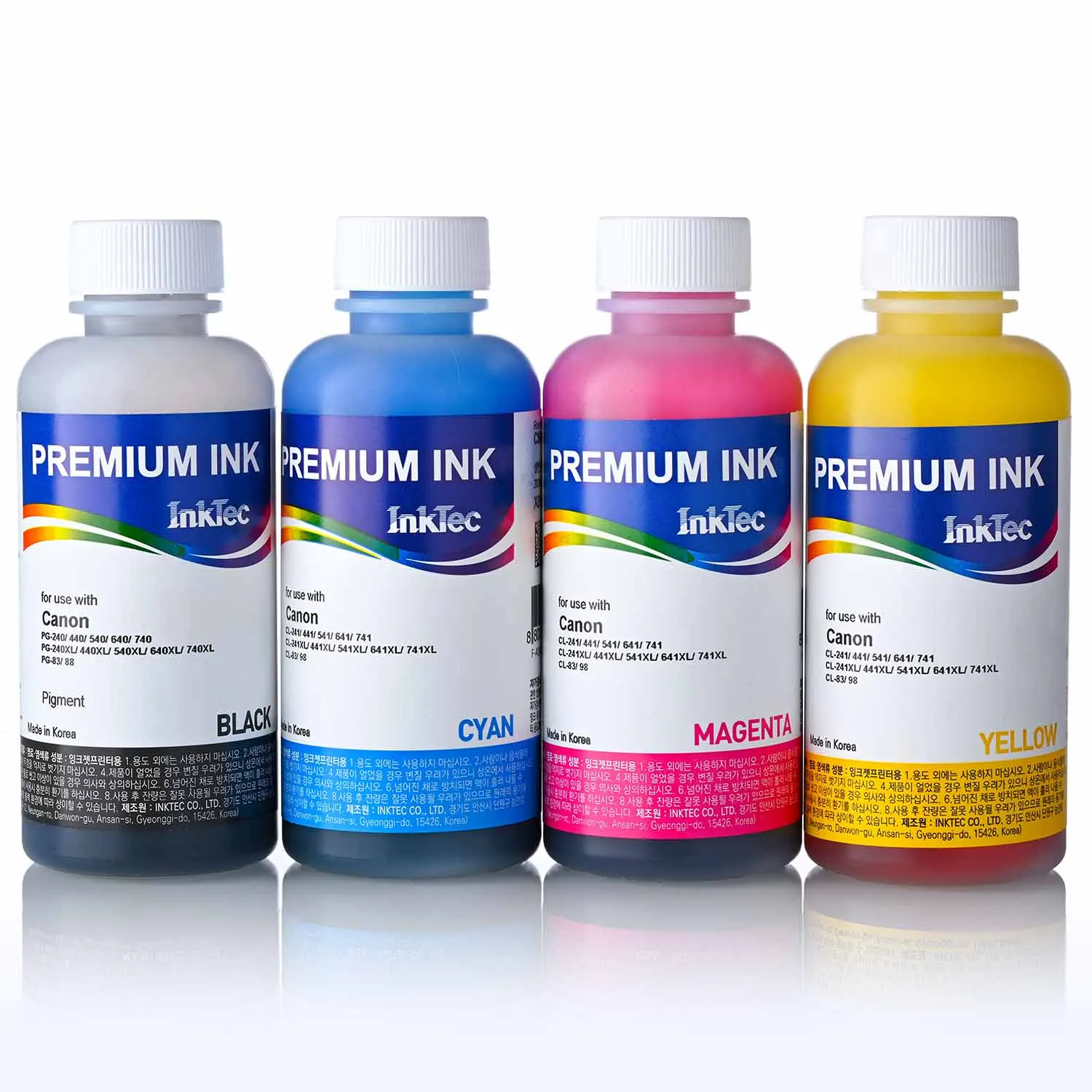 Чернила для принтера Canon MG3540 MG3640 MG3640S MG4140 MG4240 Premium Ink 4 Х 100 мл комплект|Наборы