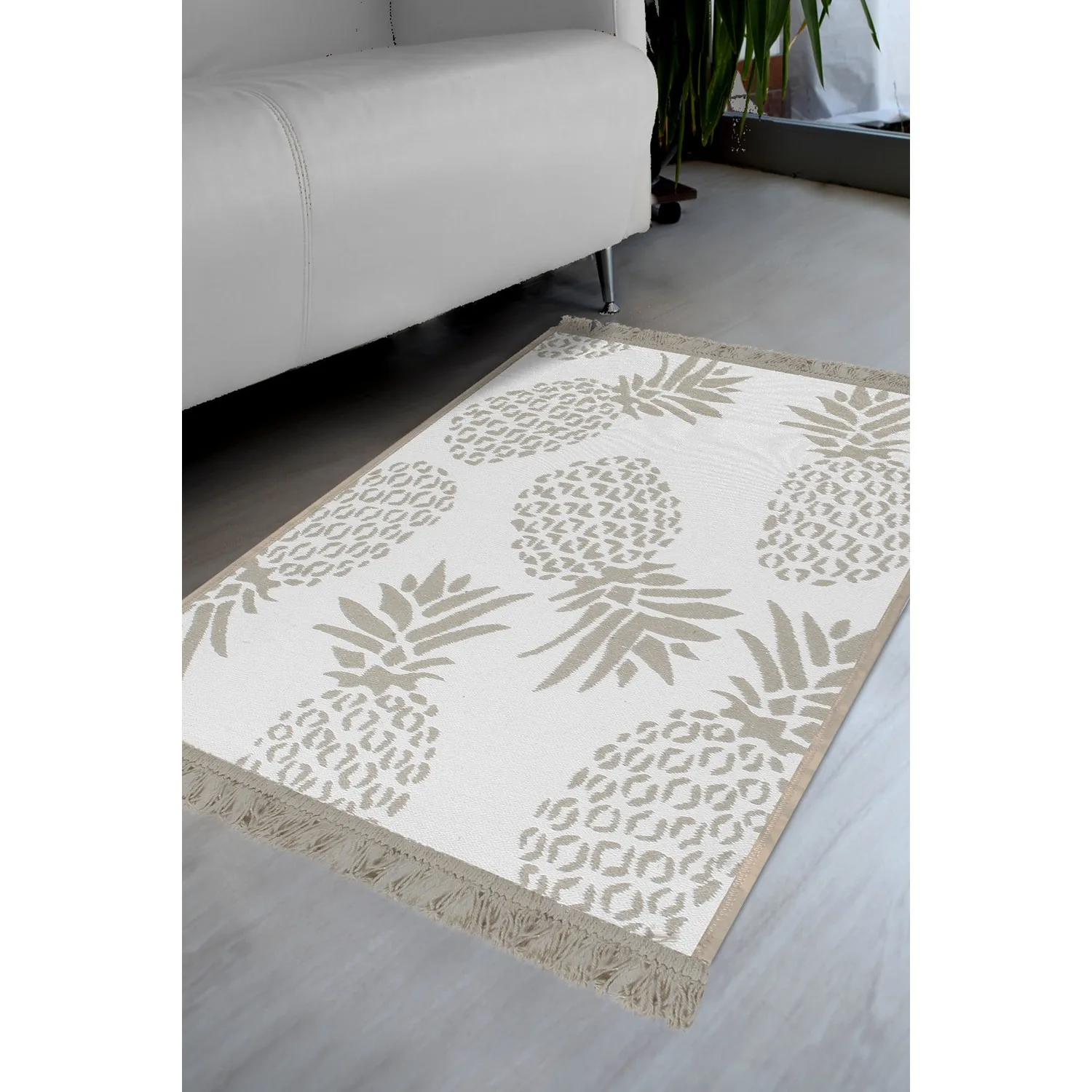 

Çift Taraflı Kilim Paspas - Pineapple 60*90 cm açık renk