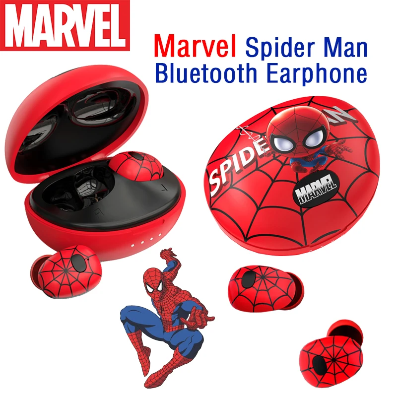 Оригинальные беспроводные наушники Marvel Человек-паук активный шум Bluetooth 5 0