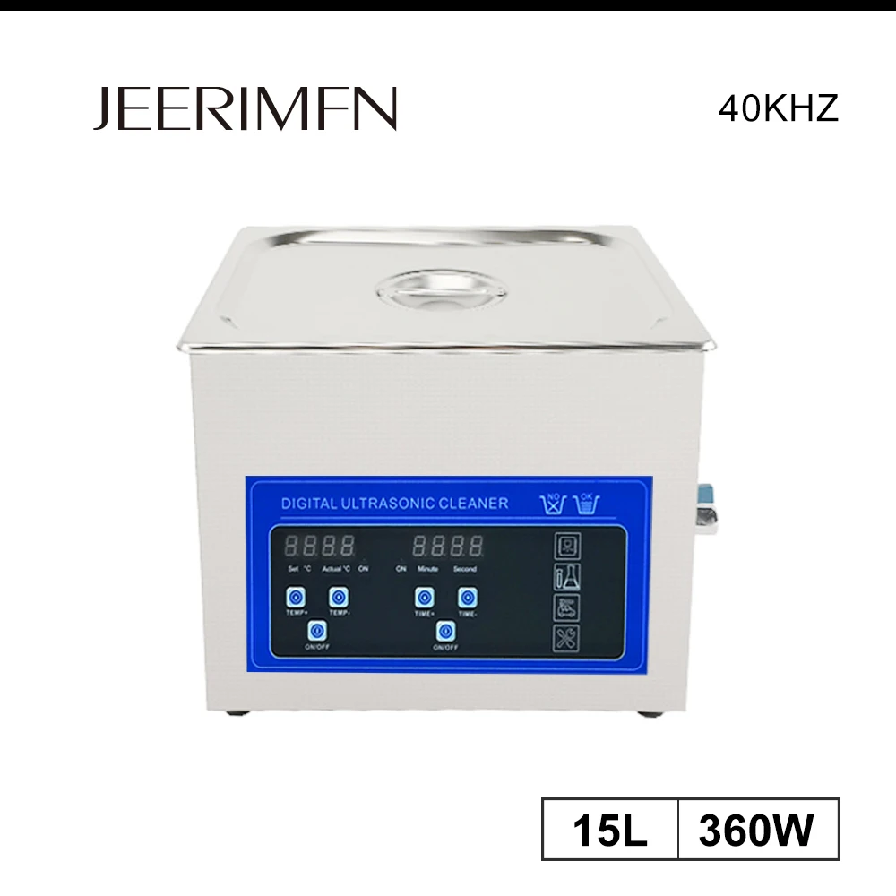 Цифровой Ультра звуковой очиститель для ванны 15л масляный дегератор лаборатория