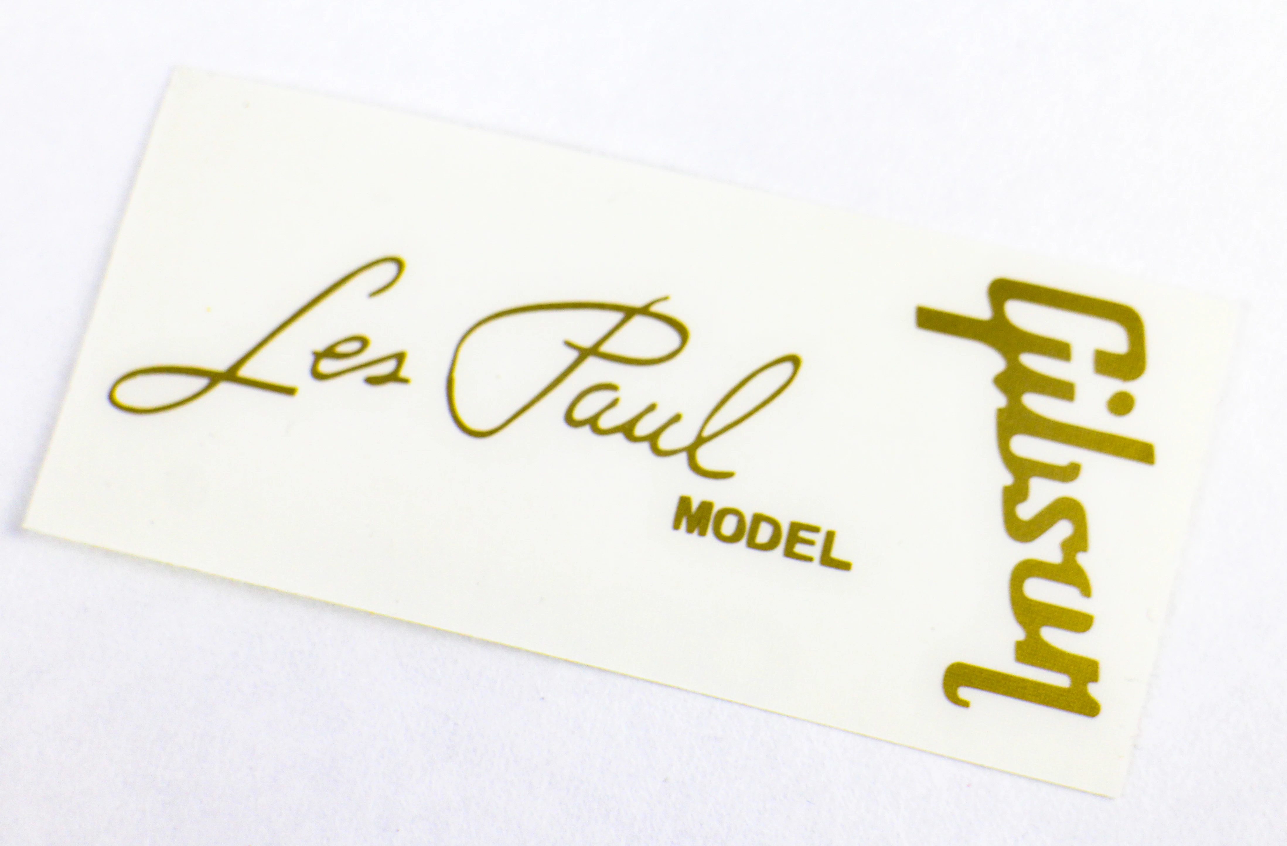 Наклейка на голову грифа гитары &quotGibson Les Paul model&quot Guitar Sticker золотистый | Спорт и