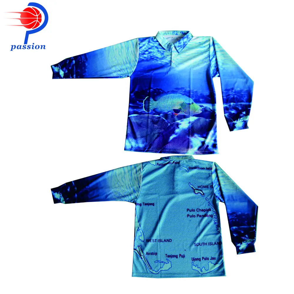 Большая рыба популярные австралийские рубашки для рыбалки с сублимированным
