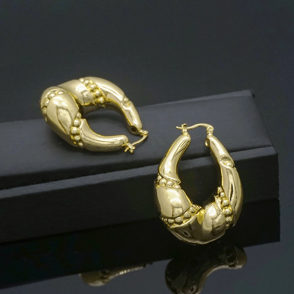 Геометрические металлические серьги с подвеской золотого и серебряного цвета