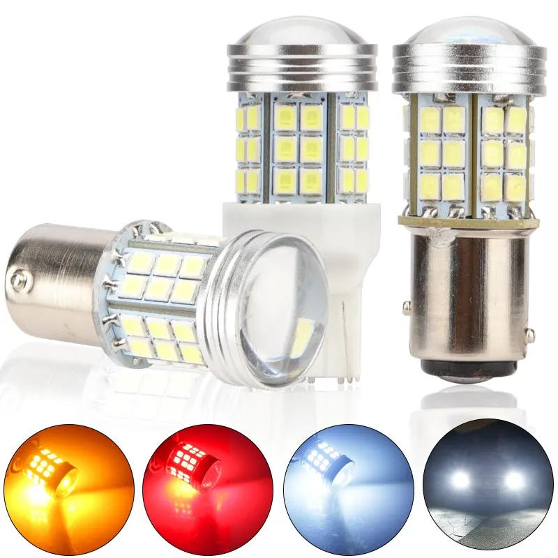 

Canbus 2PCS P21W LED BAU15S PY21W 1156 Led Ba15s 1157 BAY15D P21W/5W T20 led 2835 45smd T20 7440 7443 W21W Car Turn Signal