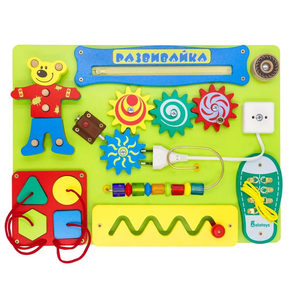 Бизиборд Alatoys &quotРазвивайка&quot|Пазлы| |