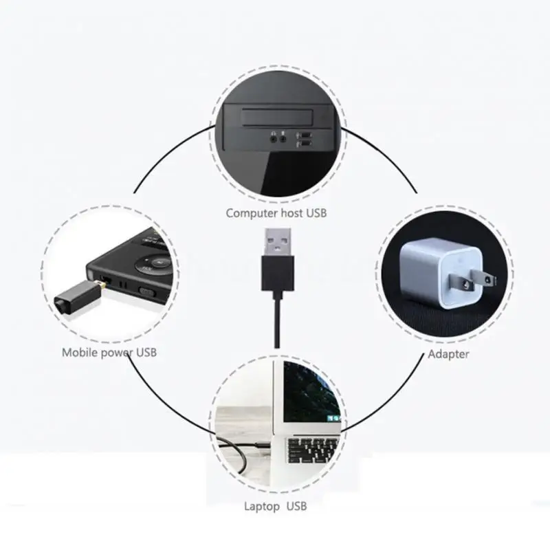 Современный черный ночсветильник с USB-кабелем и дистанционным управлением