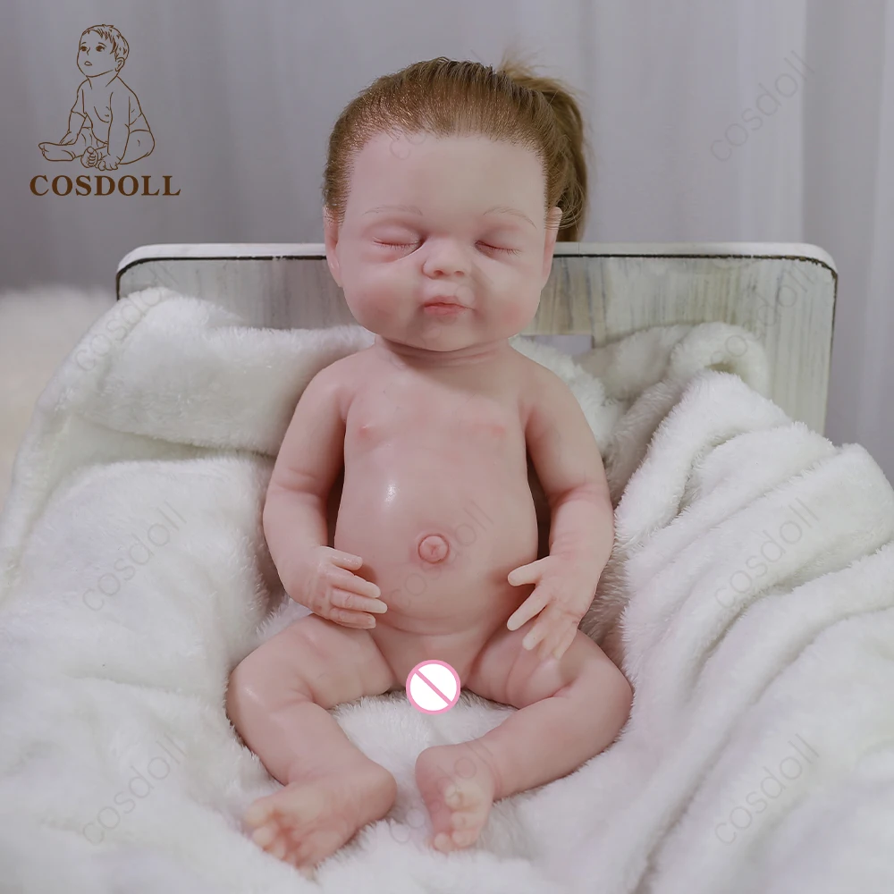 Mu&ntilde;eca Reborn realista de silicona para ni&ntilde;os, juguete de beb&eacute; de 39cm y 1,75 kg, 100%, regalo para chico, #017-1