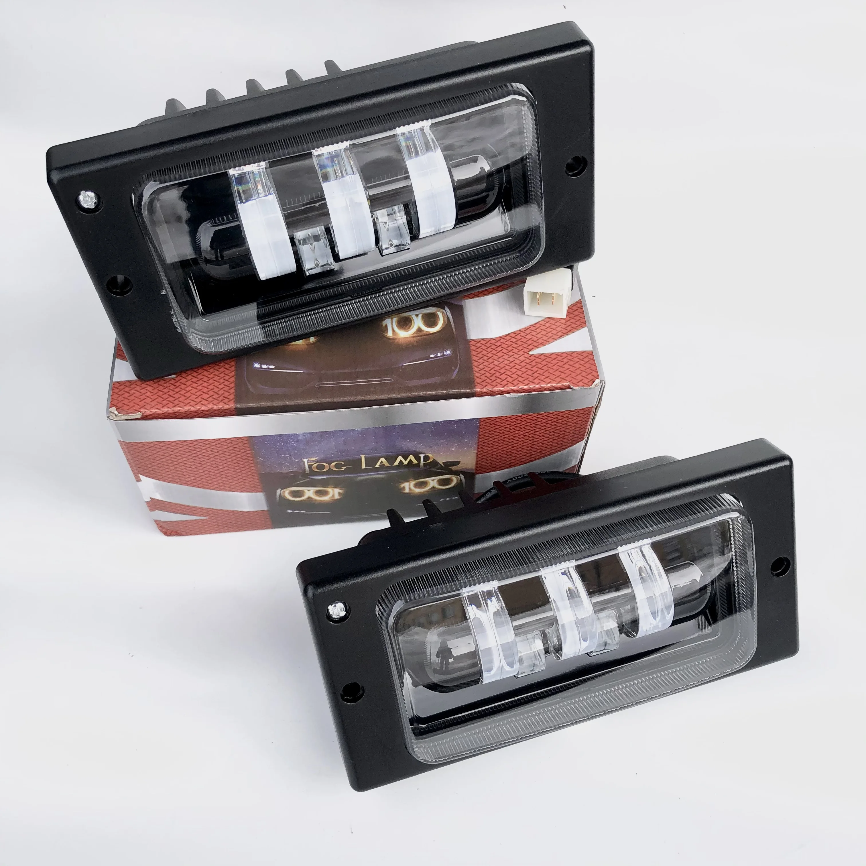 Светодиодные ПТФ противотуманные фары Lada 2110-2114 с регулировкой повышенная