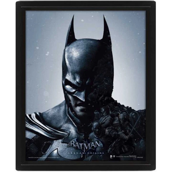 Постер Pyramid 3D линзовидный Batman: Arkham Origins - Batman/Joker | Дом и сад