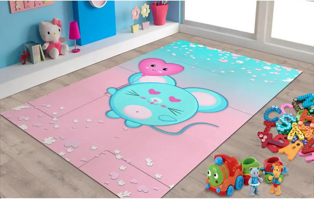

Flying Mouse Patterned Carpet ,Non Slip Floor Carpet,Teen's Carpet,Kid's Carpet,Turkish Rug