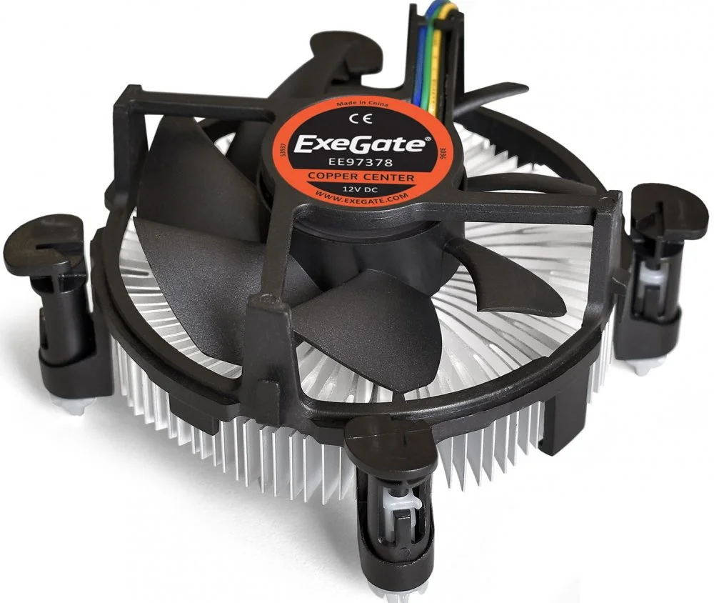 Cooler exegate ee97379 Al s1150/1151/1155/1156 TDP 65W Hydro bearing 4pin 23.5db Box |